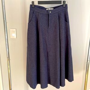 Knit midi skirt in Blue